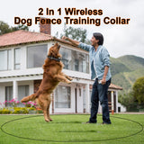 2 In 1 Wireless Dog Fence Training Collar for 1 dog